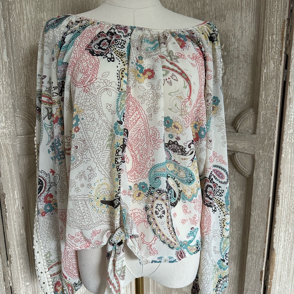 American Rag Multicolor Paisley Blouse